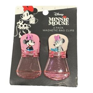 Disney Minnie Mouse Pink and Blue Hair Clips